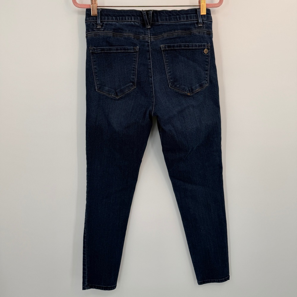Democracy Absolution Skinny Jeans Size 8 Dark Indigo High Rise Slimming Modern - Picture 5 of 9